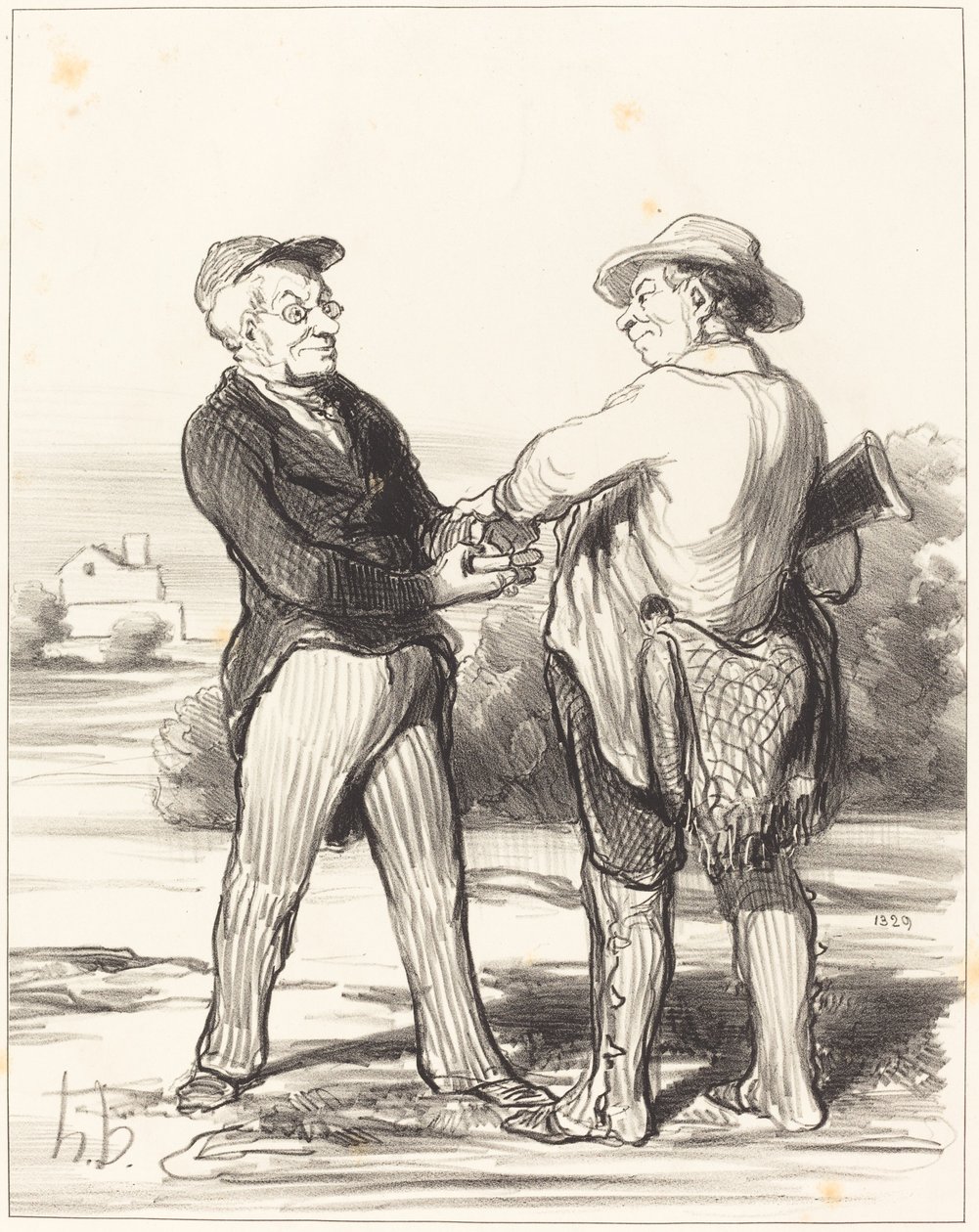 Si, president, umulig å fange en hare... av Honoré Daumier