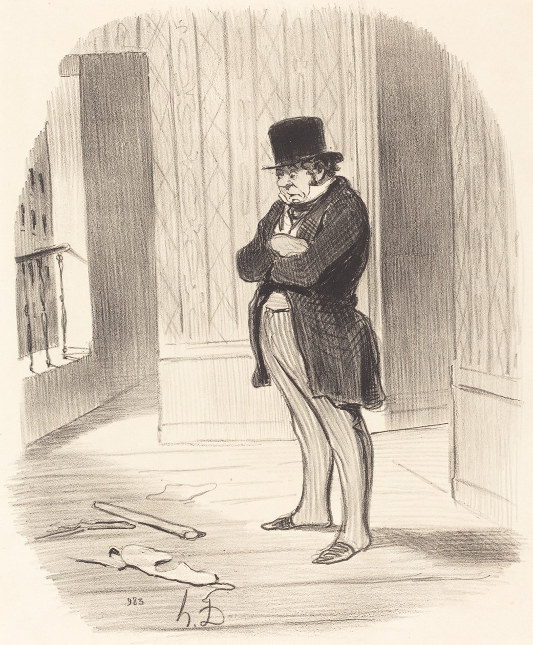 Flyttet!... av Honoré Daumier