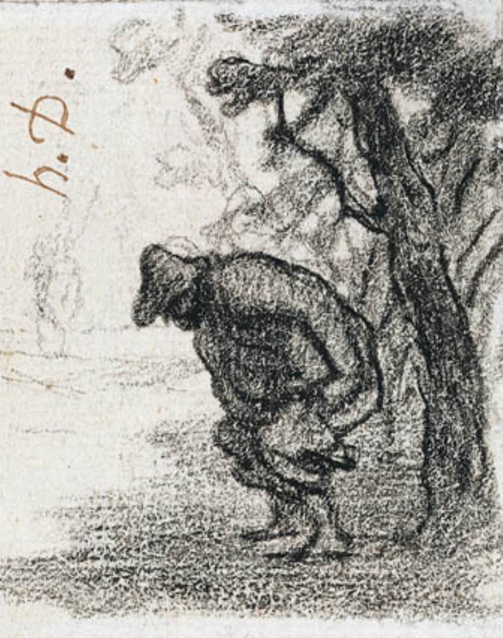 Don Quixote og Sancho Panza bak et tre av Honoré Daumier