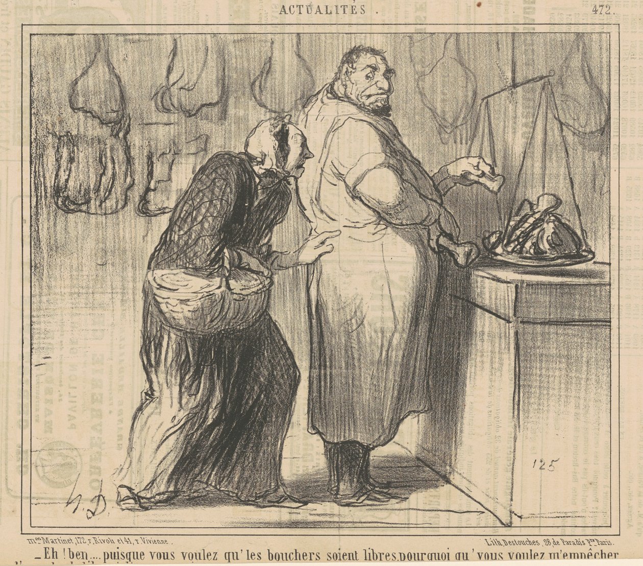 Hei! Vel... siden du vil ha slakterene... av Honoré Daumier