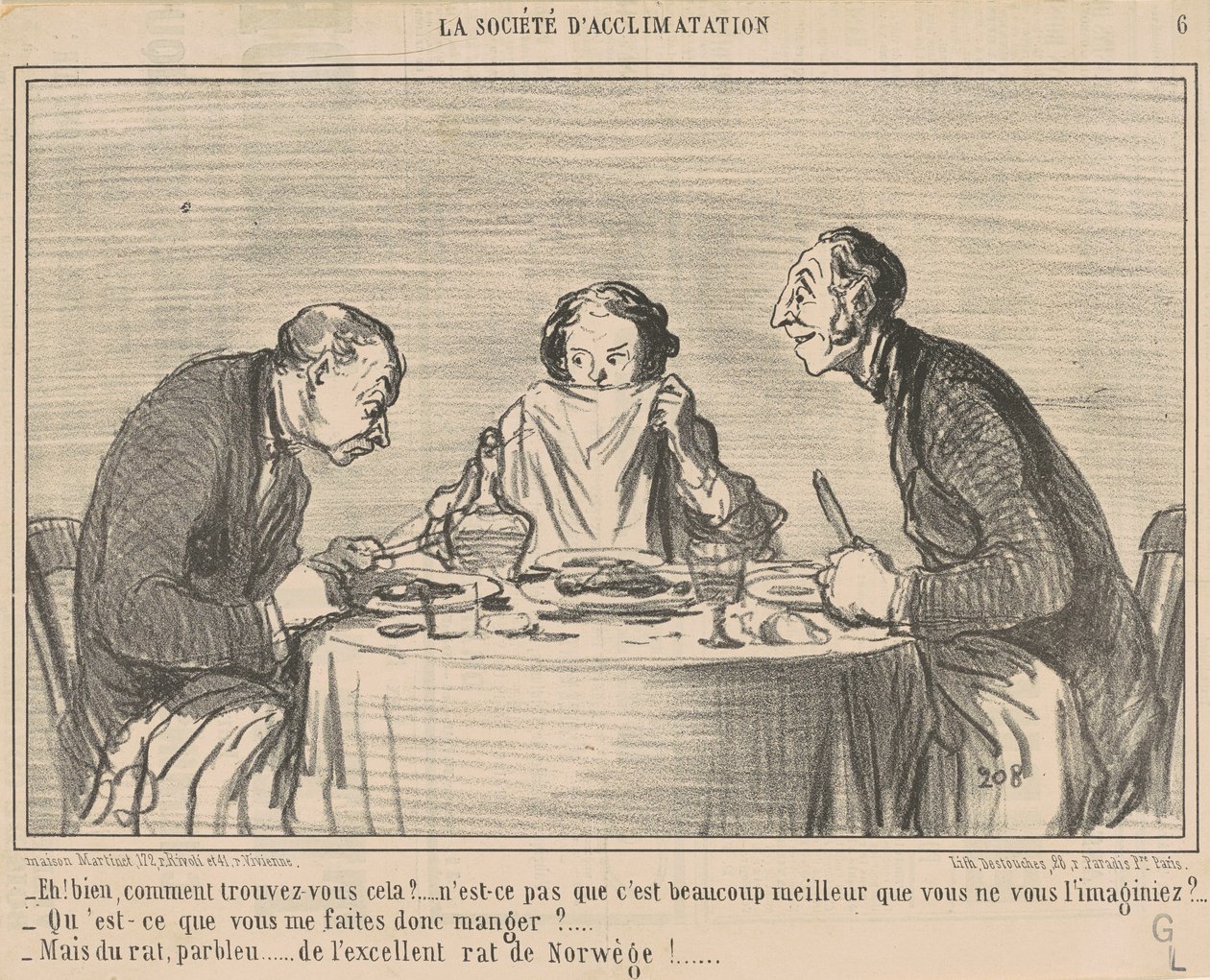 Hei! Vel, hvordan finner du det? av Honoré Daumier