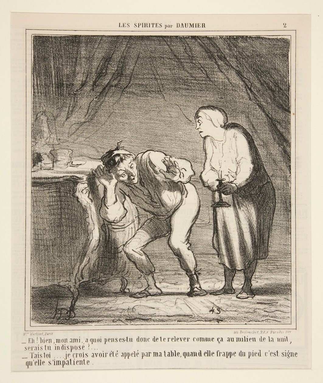 Hei! Vel, min venn, hva synes du om å stå opp slik? av Honoré Daumier