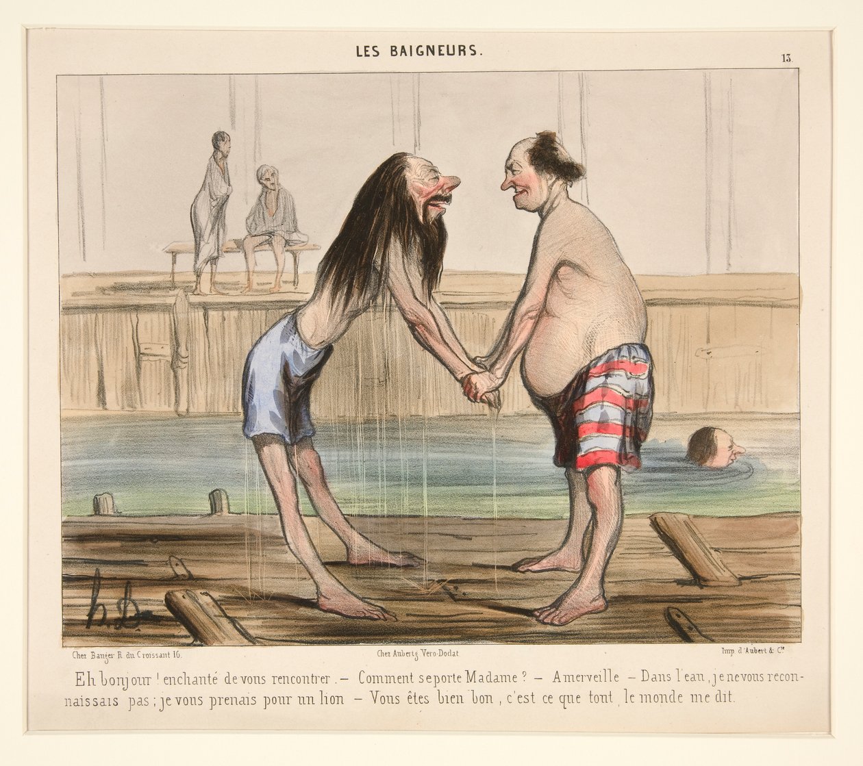 Hei hei! hyggelig å møte deg av Honoré Daumier