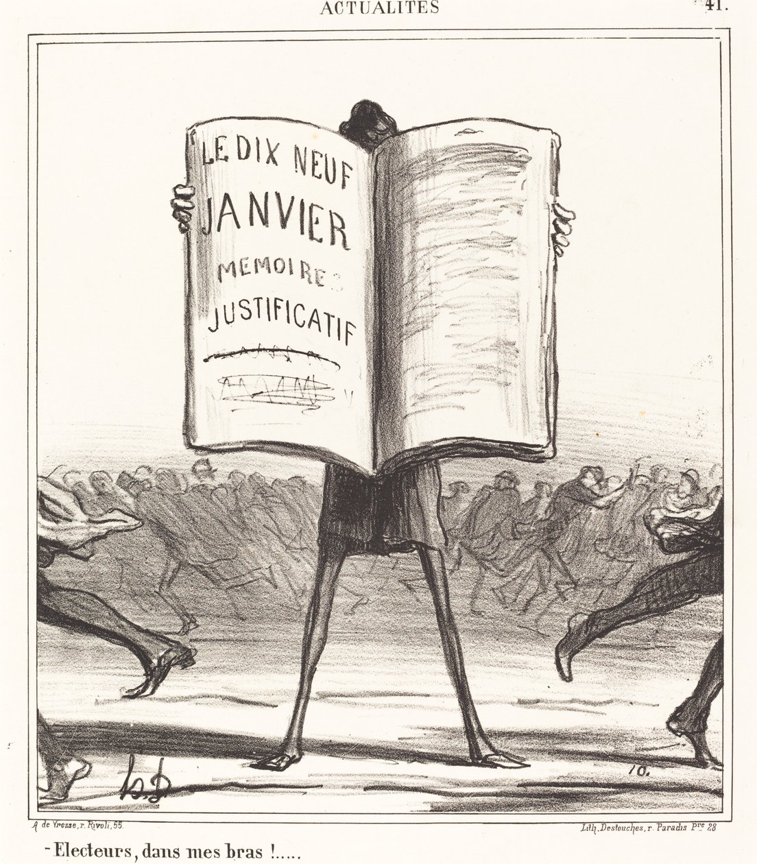Velgere, i mine armer!... av Honoré Daumier