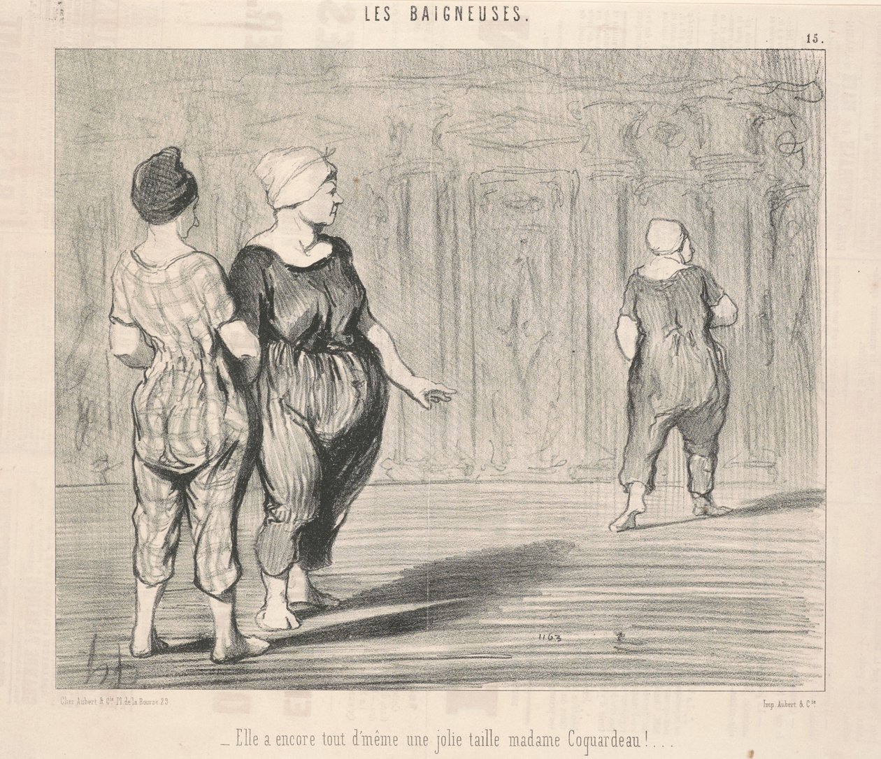 Hun har fortsatt... en pen Madame Coquardeau-midje! av Honoré Daumier