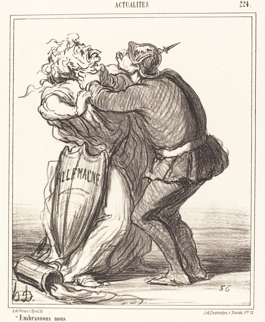 La oss kysse av Honoré Daumier