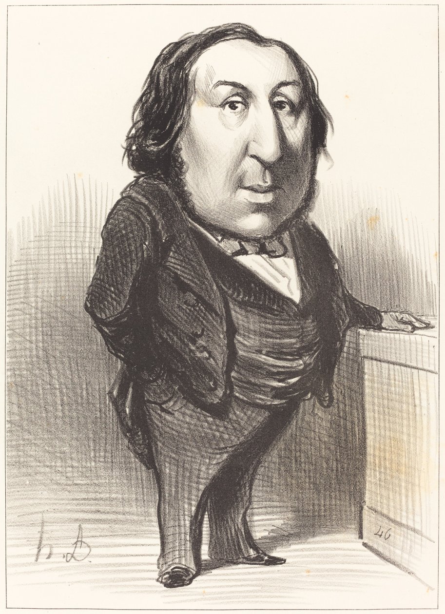 Emmanuel Arago av Honoré Daumier