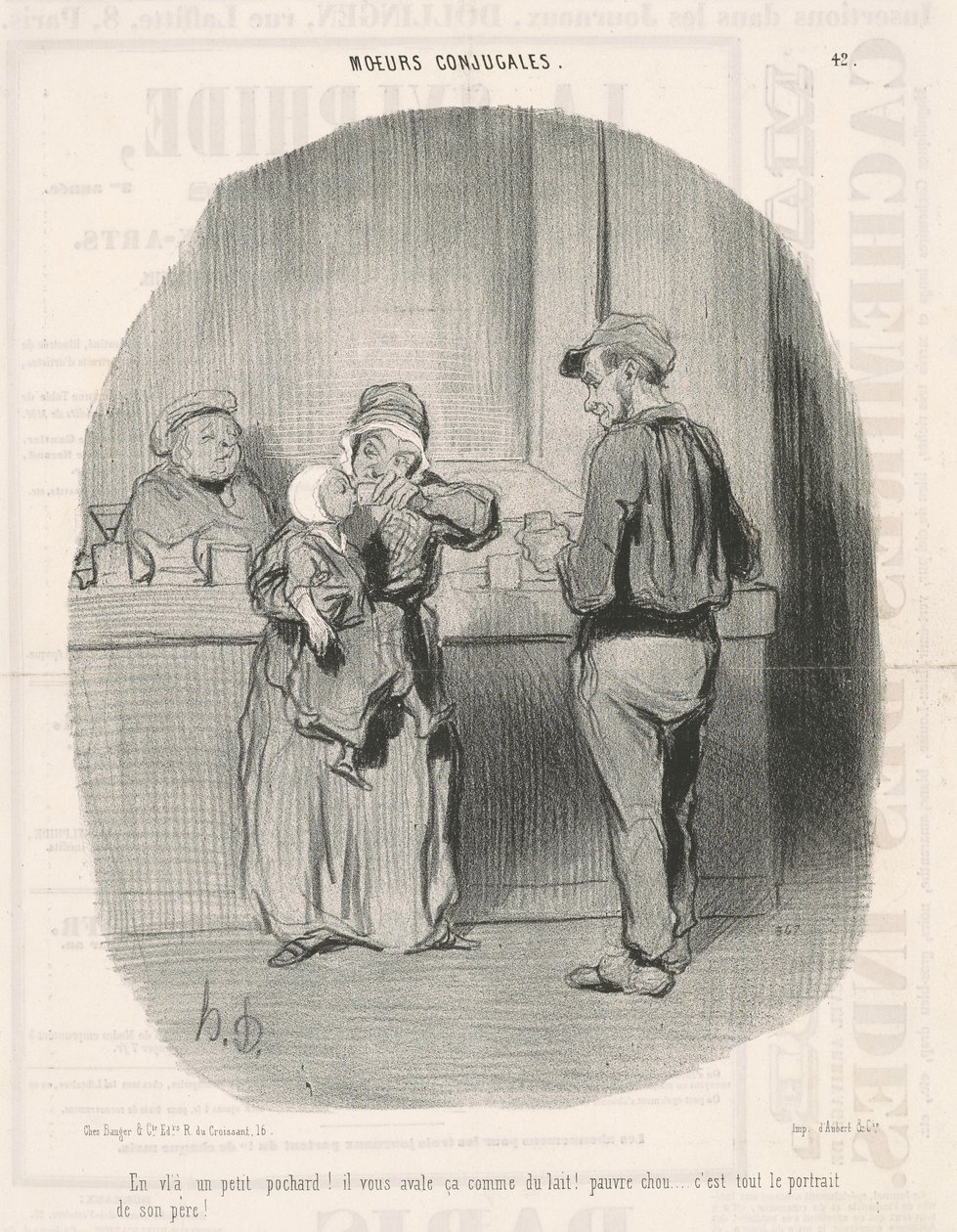 Her er en liten pochard! av Honoré Daumier