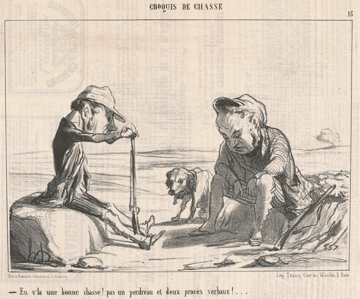 Her er en god jakt! ... av Honoré Daumier