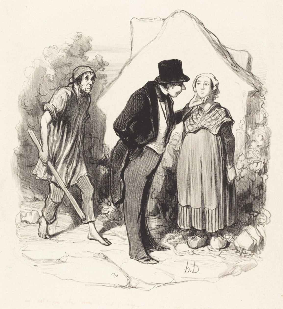 Ville mannen din være sjalu... av Honoré Daumier