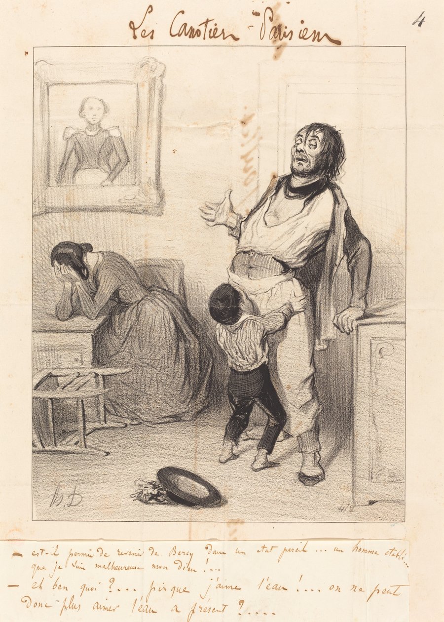 Er det lov å returnere... i en slik tilstand... av Honoré Daumier