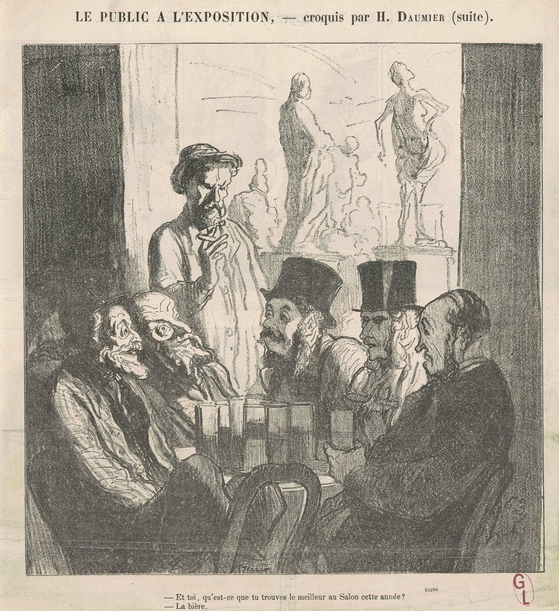Og du, hva synes du er bedre... av Honoré Daumier
