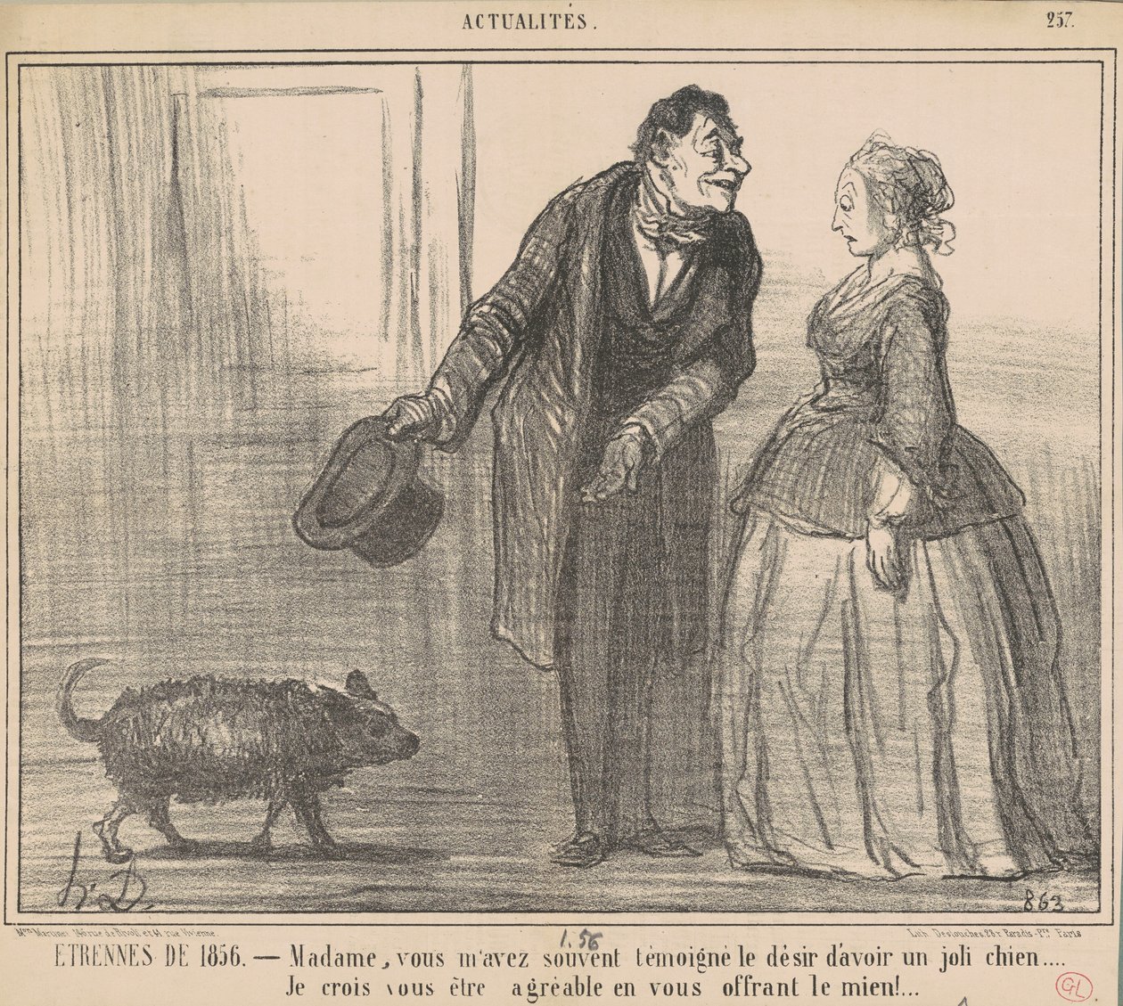 Gaver fra 1856 ... av Honoré Daumier
