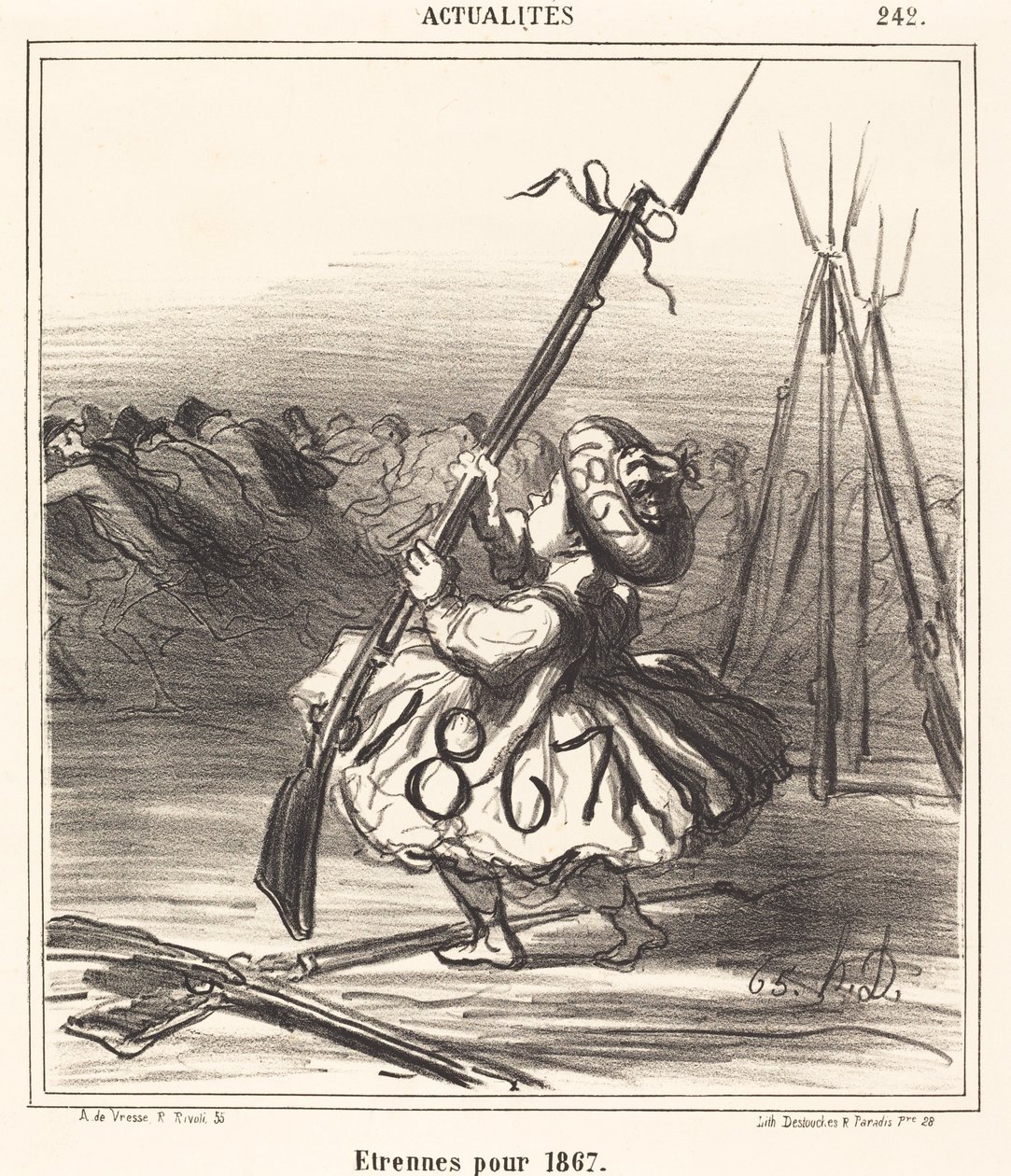 Julegaver til 1867 av Honoré Daumier