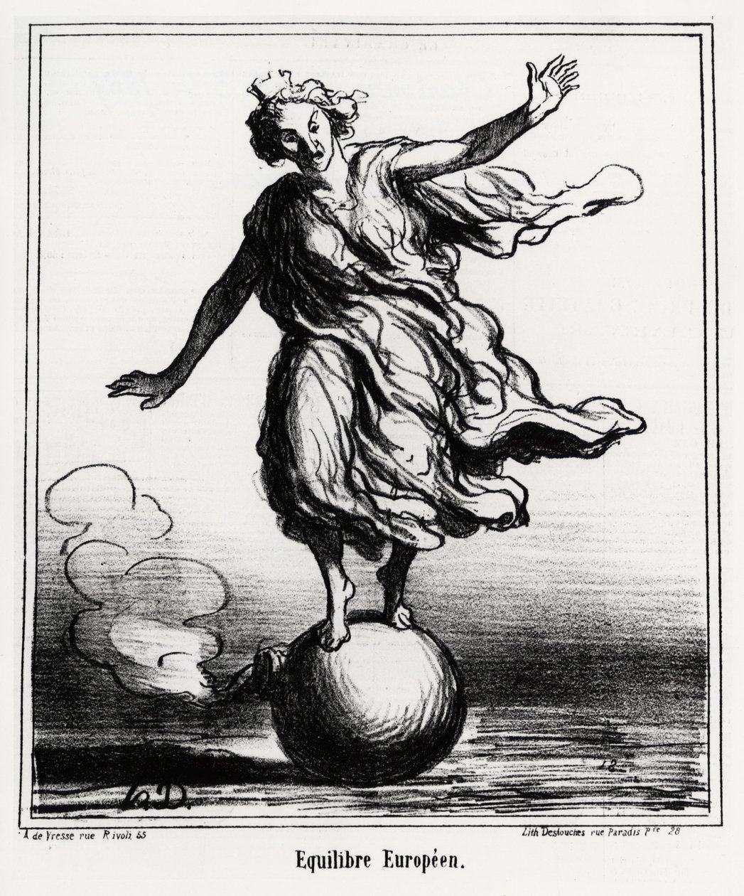 Europeisk balanse. Illustrasjon d