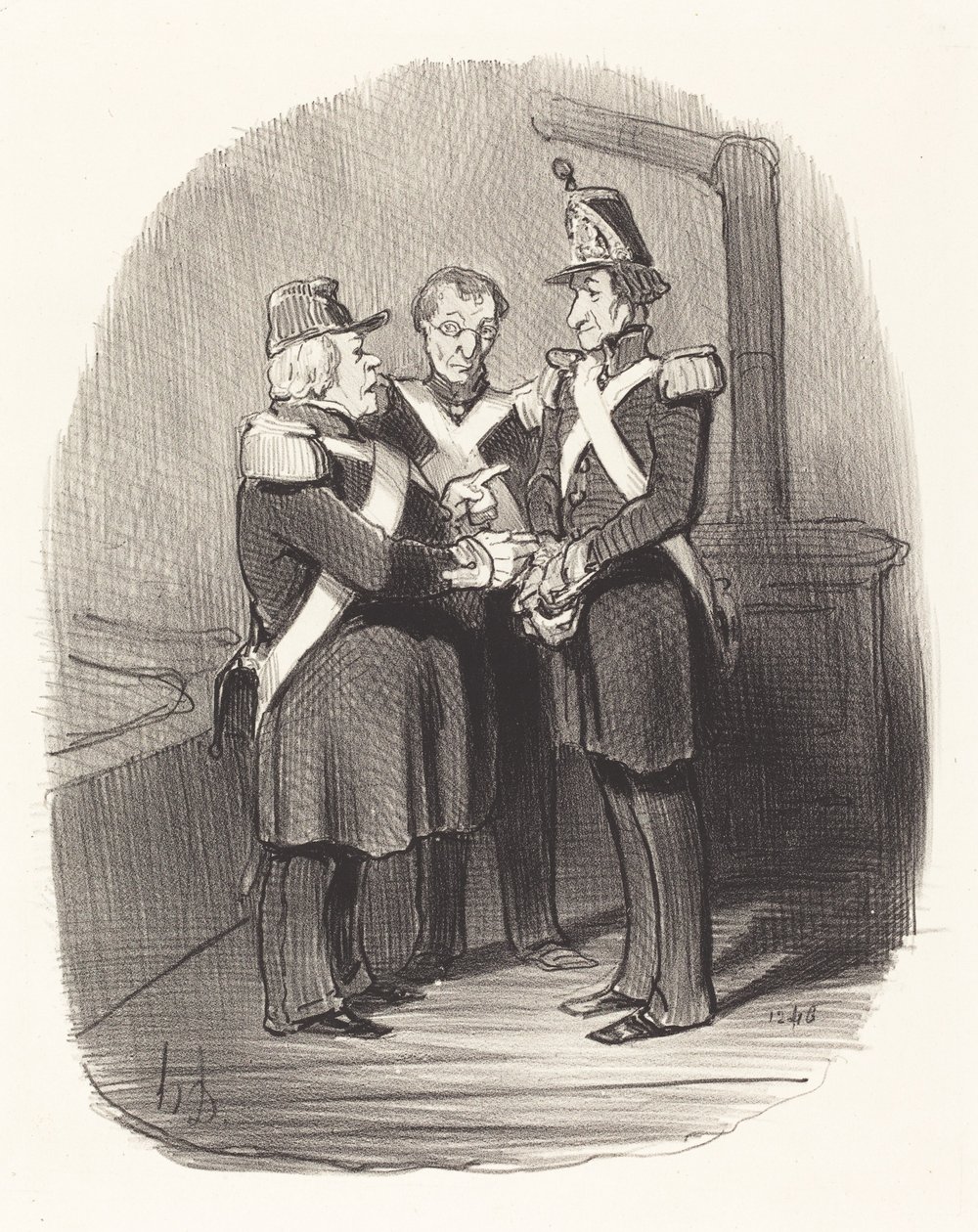 Forklar meg, Monsieur Badoulard... av Honoré Daumier
