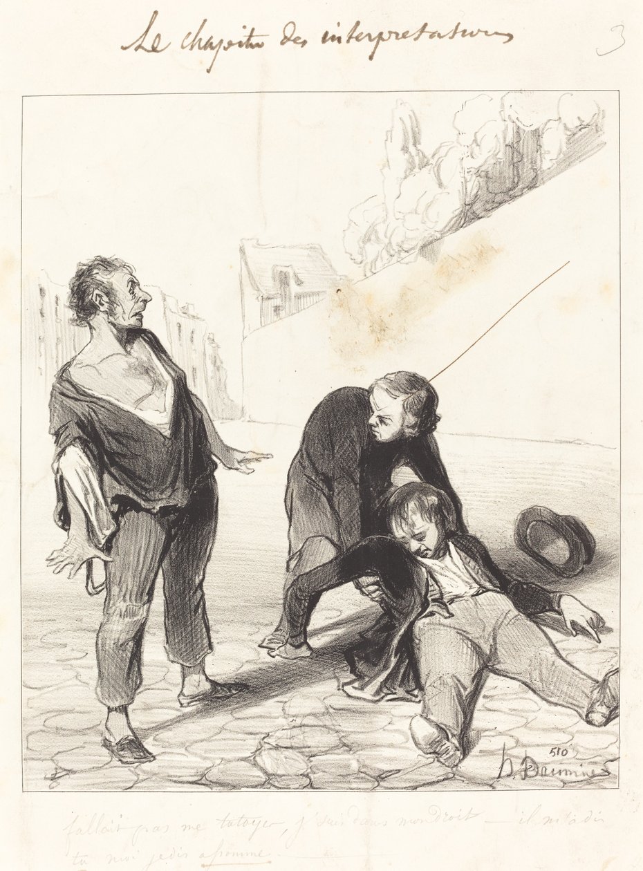 Du bør ikke kalle meg kjent, jeg er i... av Honoré Daumier