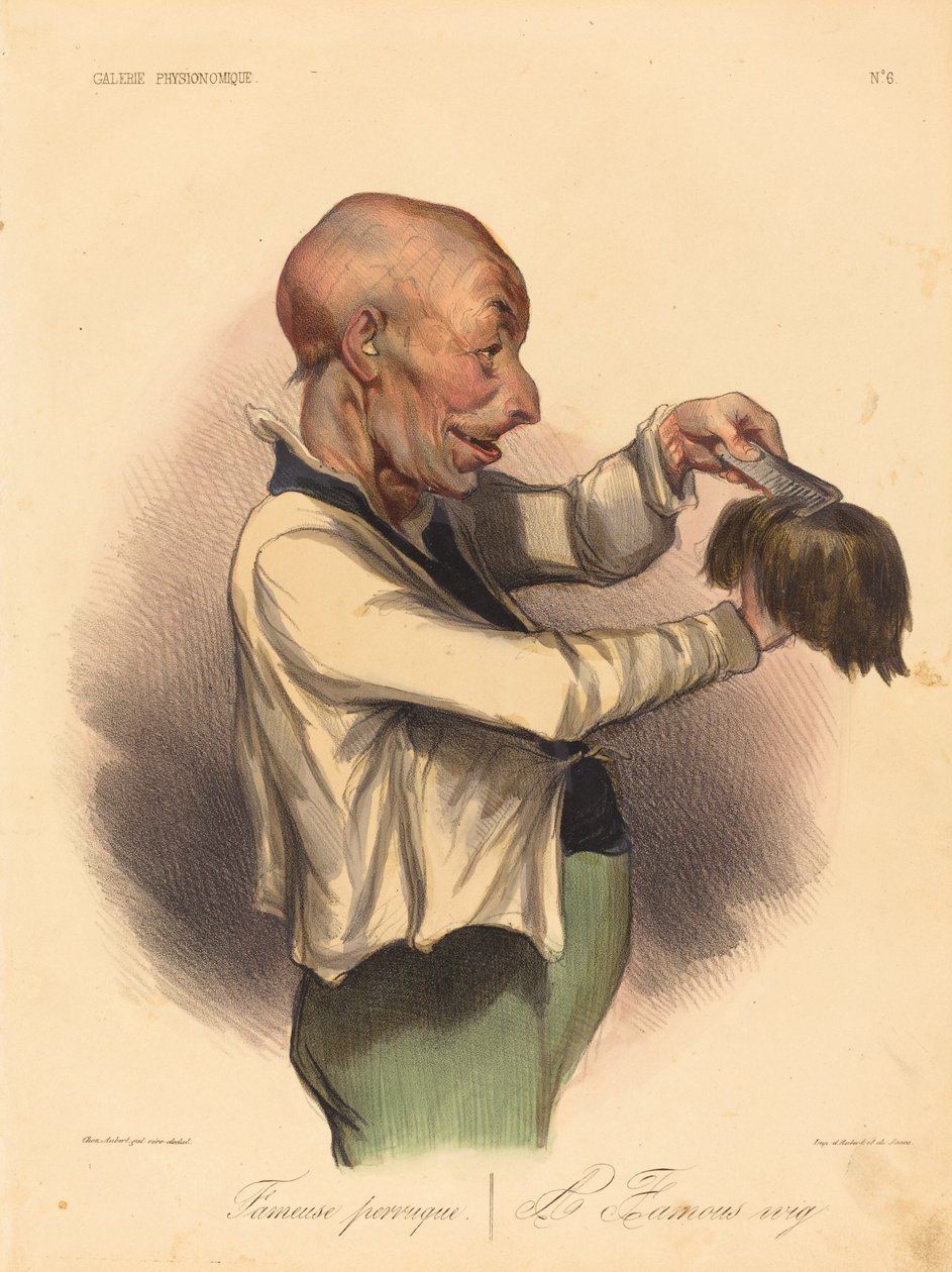 kjent parykk av Honoré Daumier