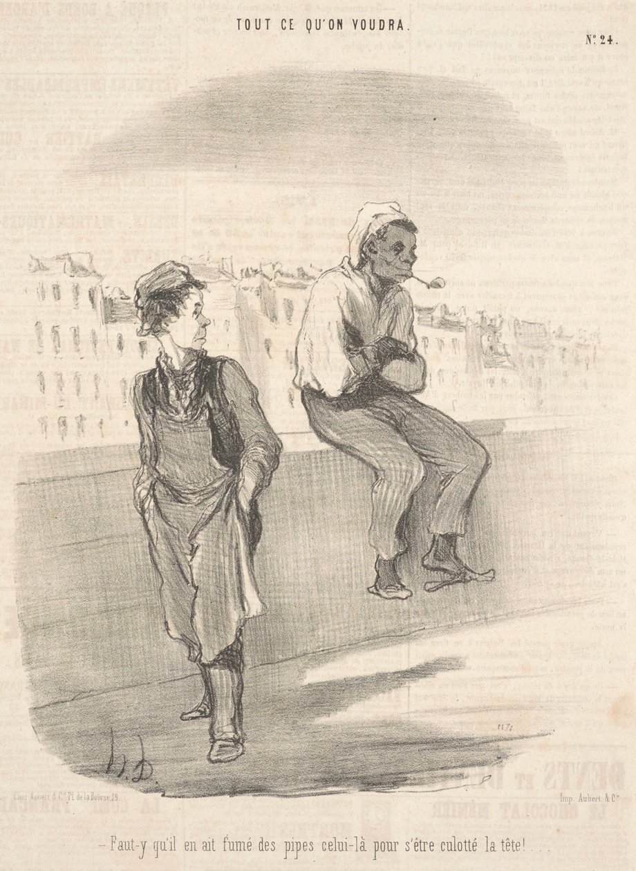 Han må ha røkt pipe den der av Honoré Daumier