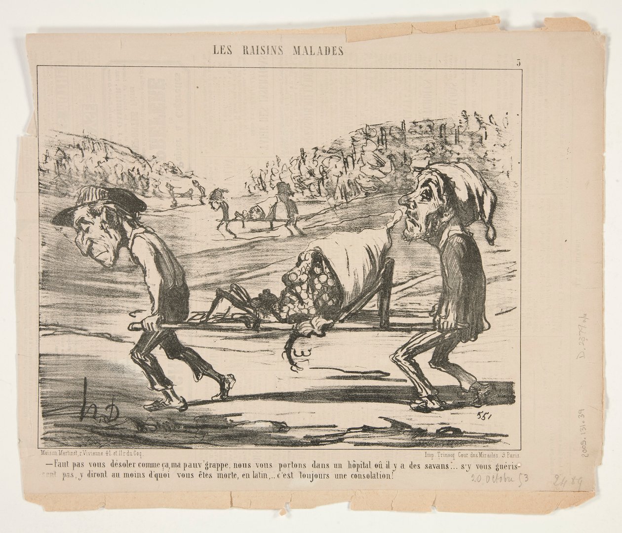 Du må ikke angre sånn, stakkars av Honoré Daumier