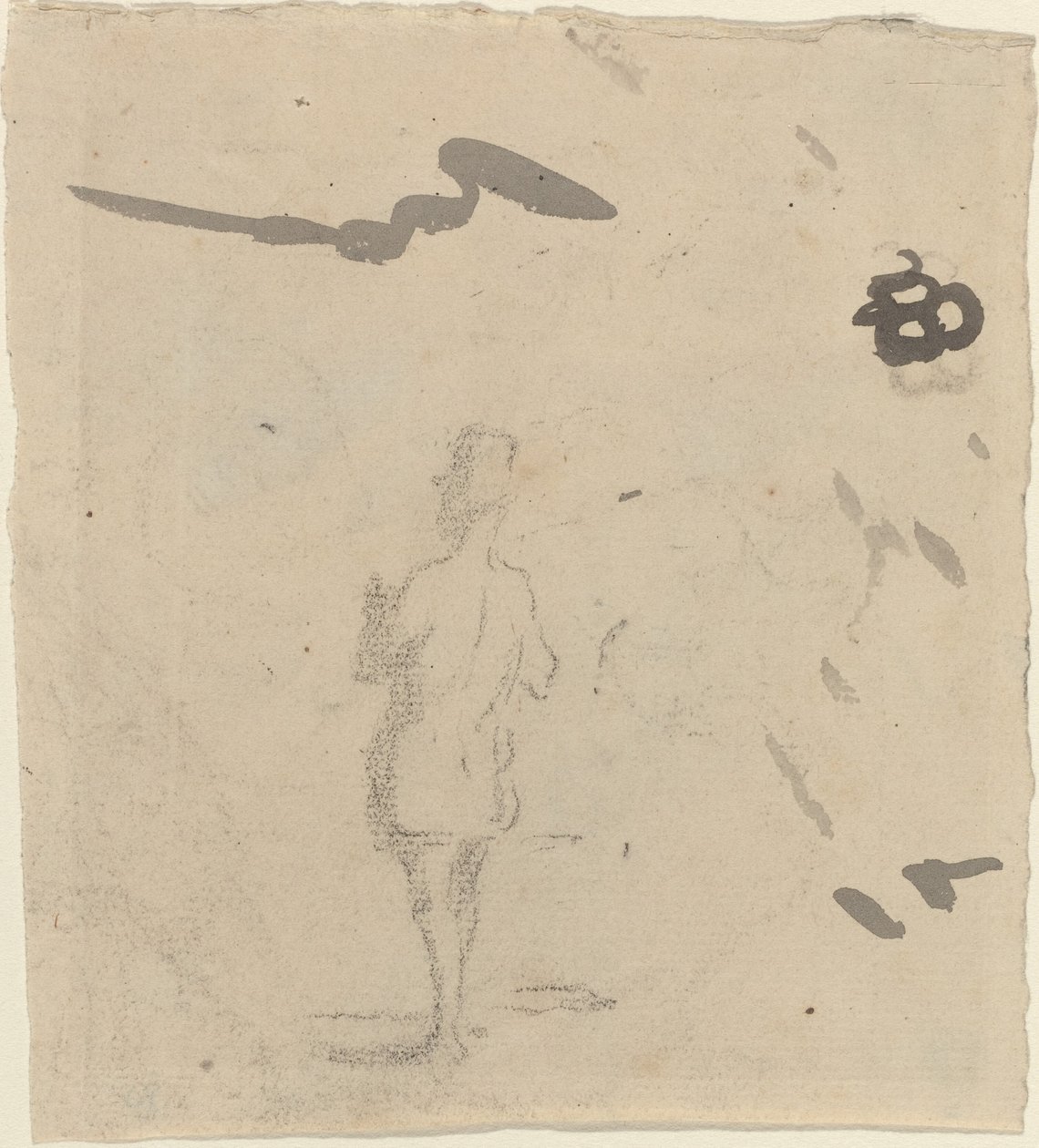 Figur av en mann av Honoré Daumier