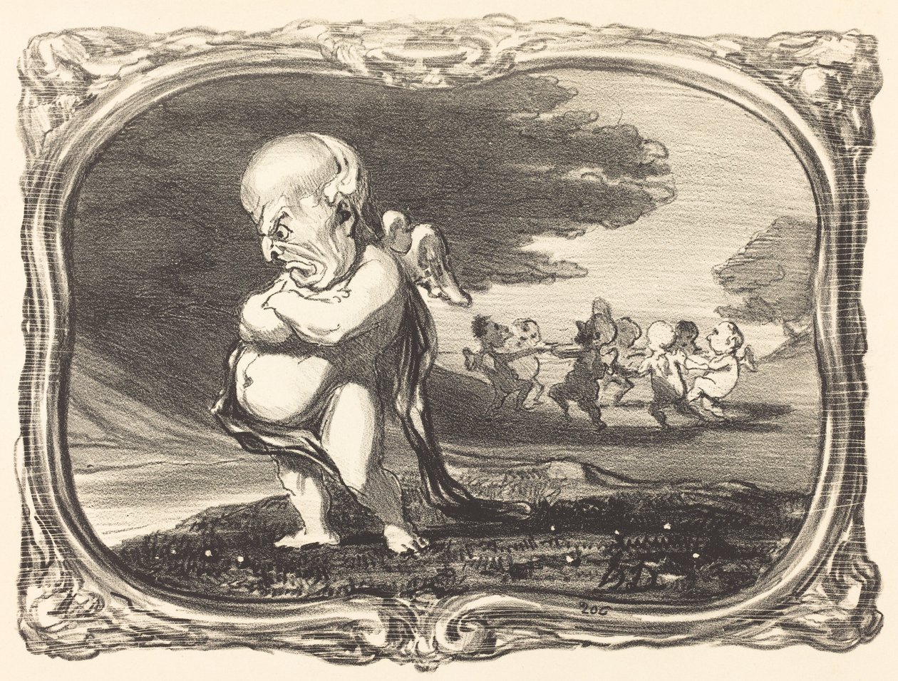 Oppgang og fall av O. Stråle av Honoré Daumier