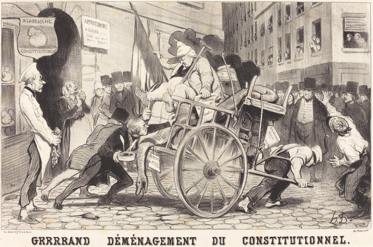 Grrrrand Flytting av konstitusjonelle av Honoré Daumier