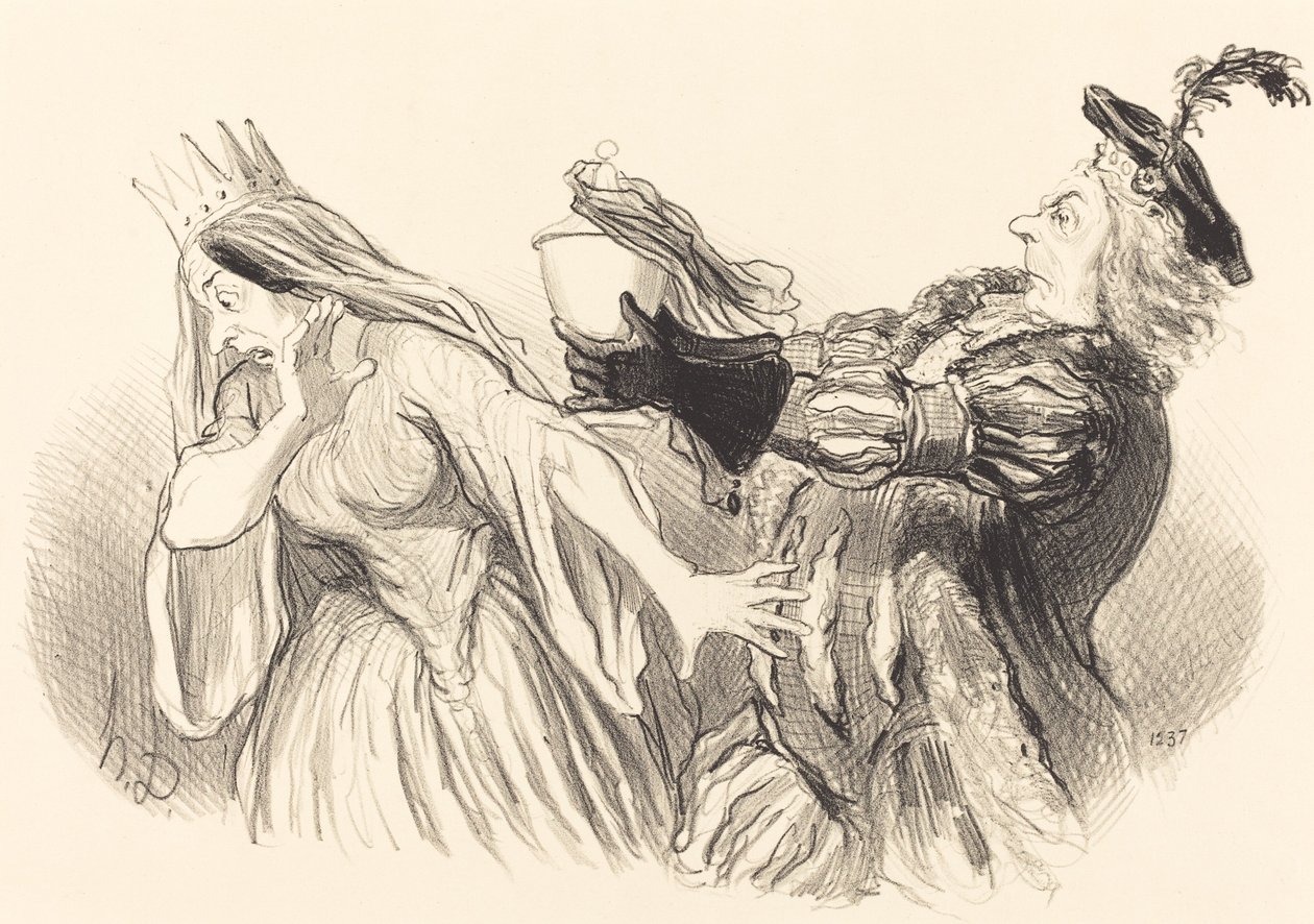 Hamlet av Honoré Daumier