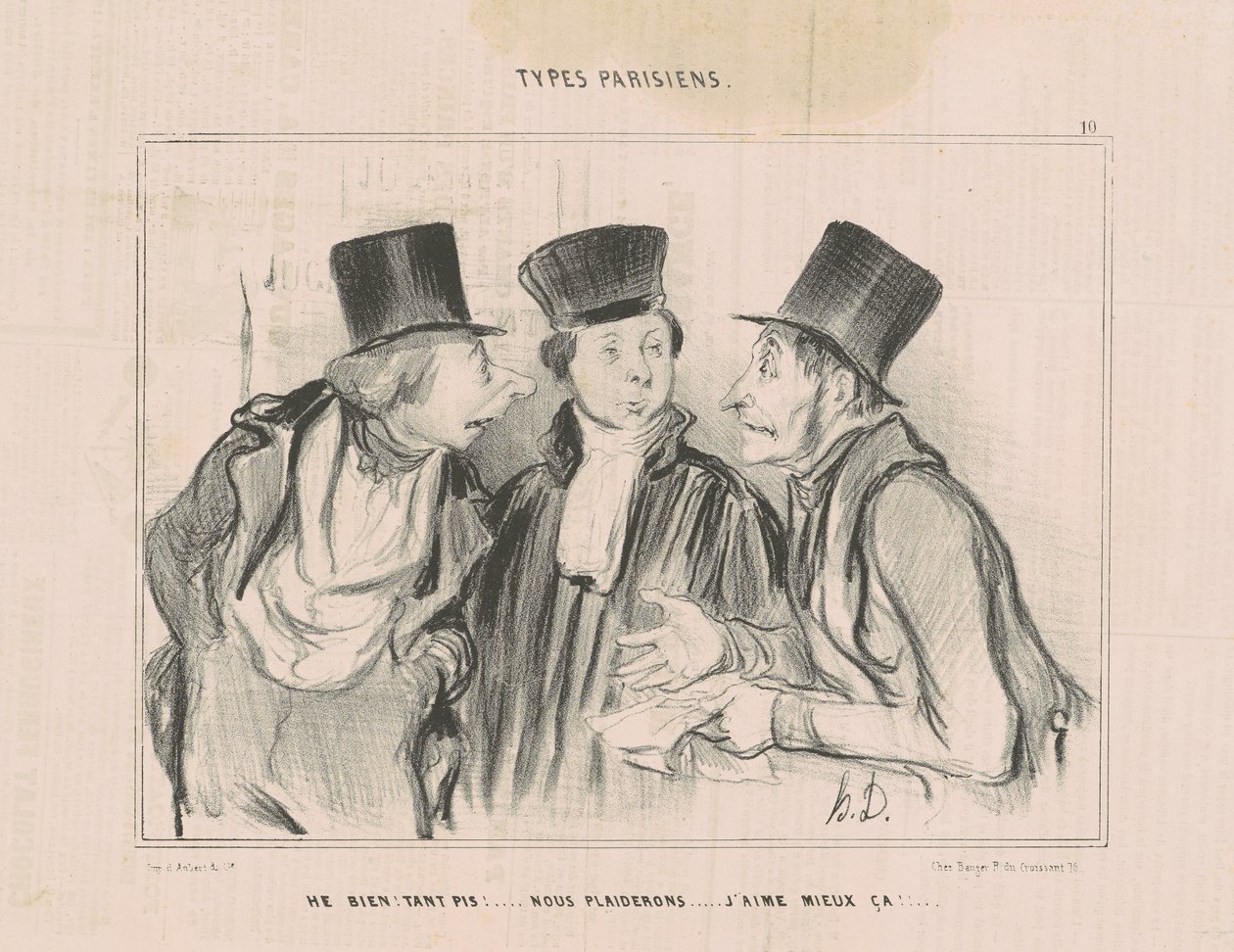 Vi vil! ikke bry deg!...vi ber. Jeg liker dette bedre... av Honoré Daumier