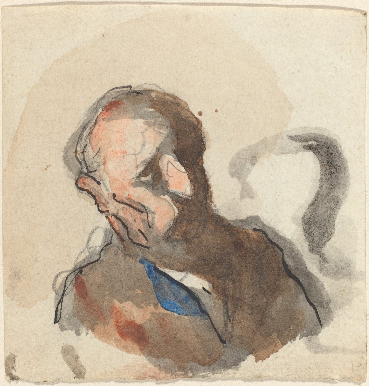Leder av en mann av Honoré Daumier