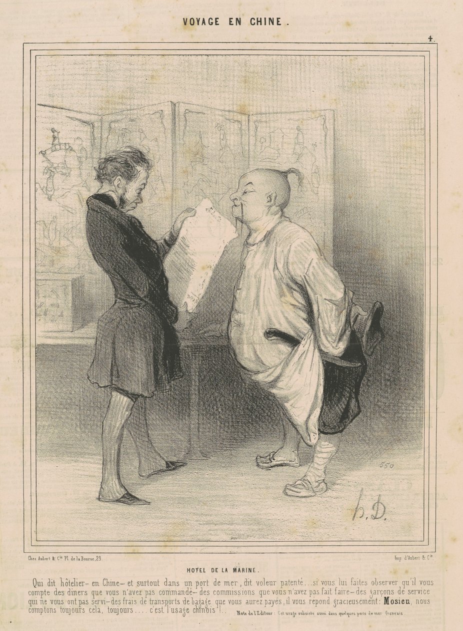 Marine Hotel av Honoré Daumier