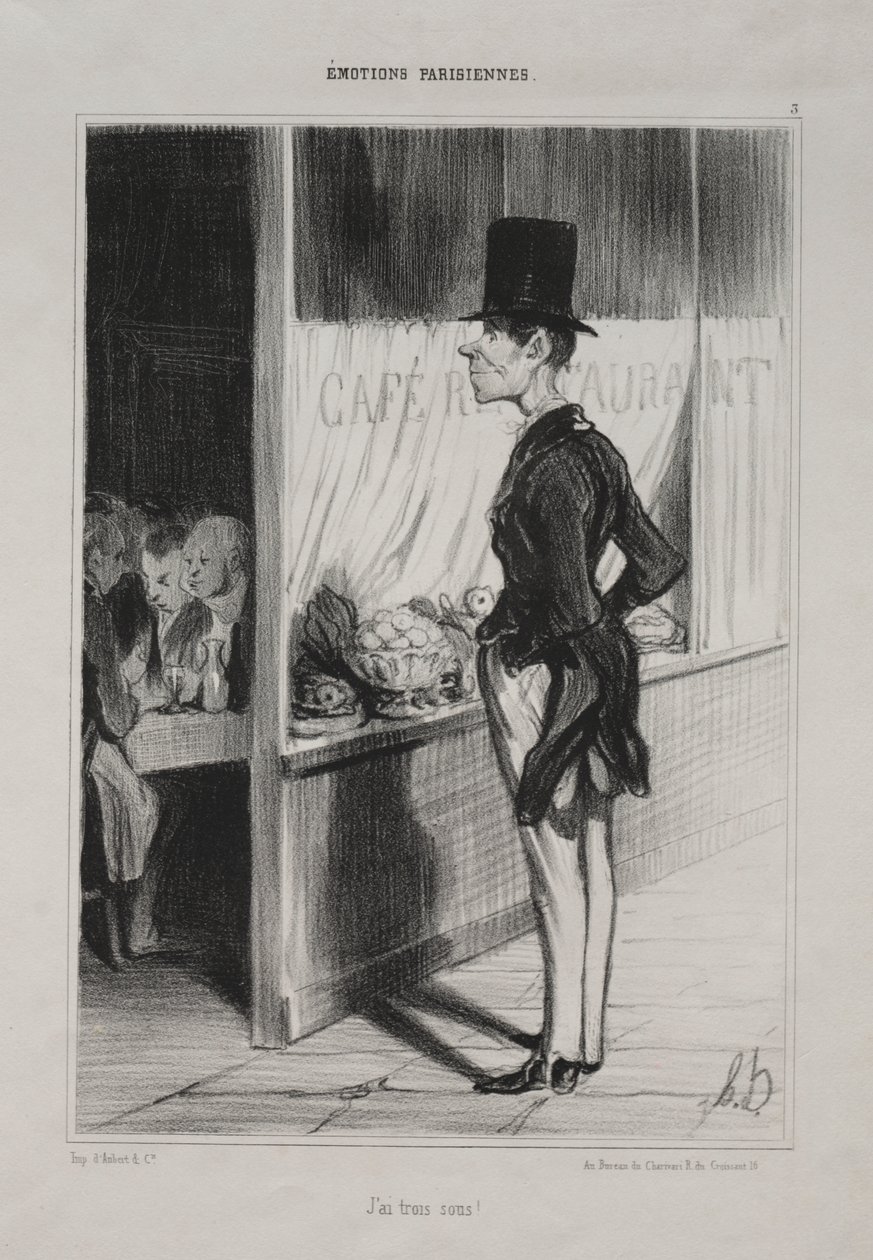 Jeg har tre souser! av Honoré Daumier