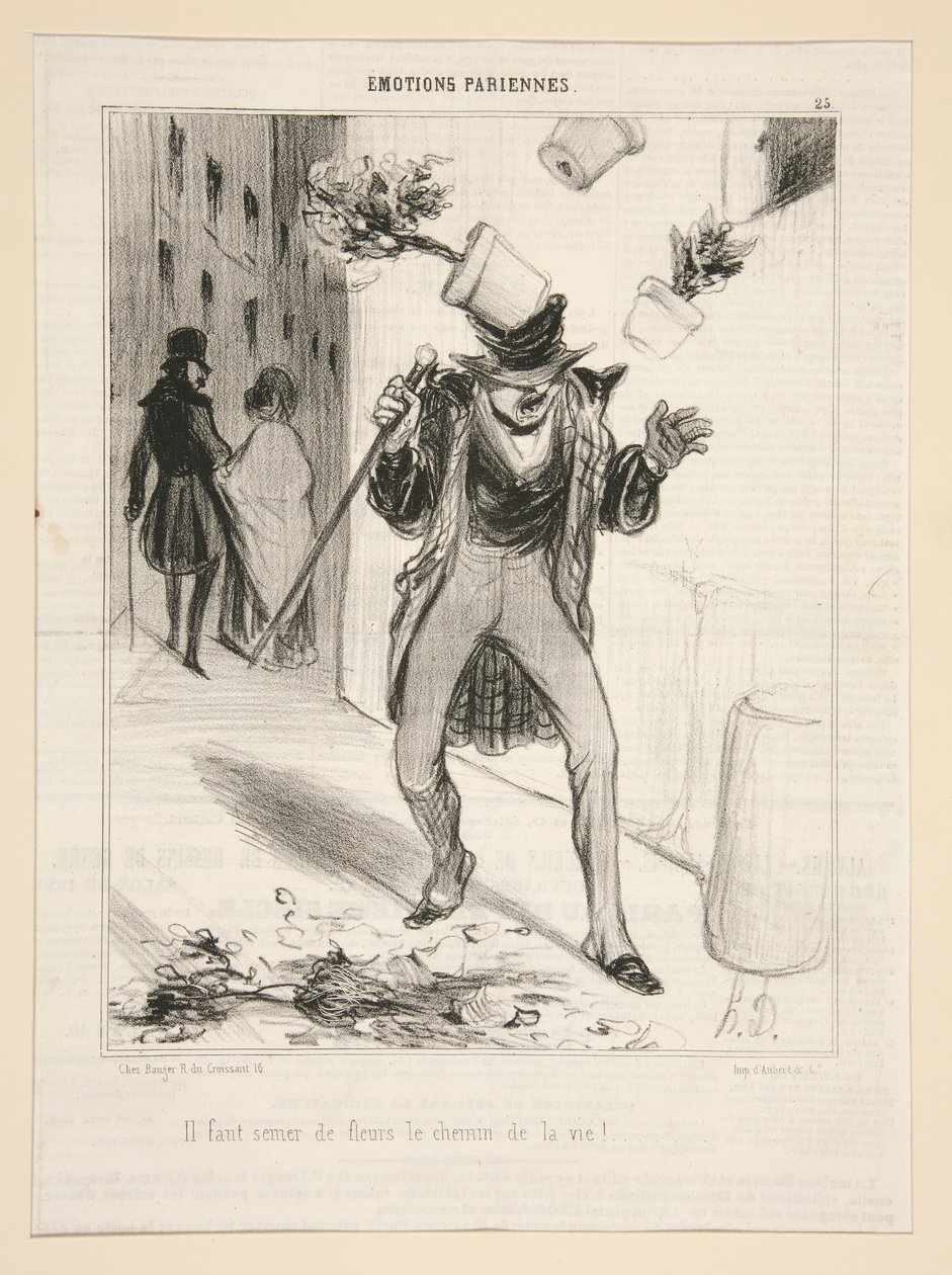 Vi må så blomster livsstilen! av Honoré Daumier