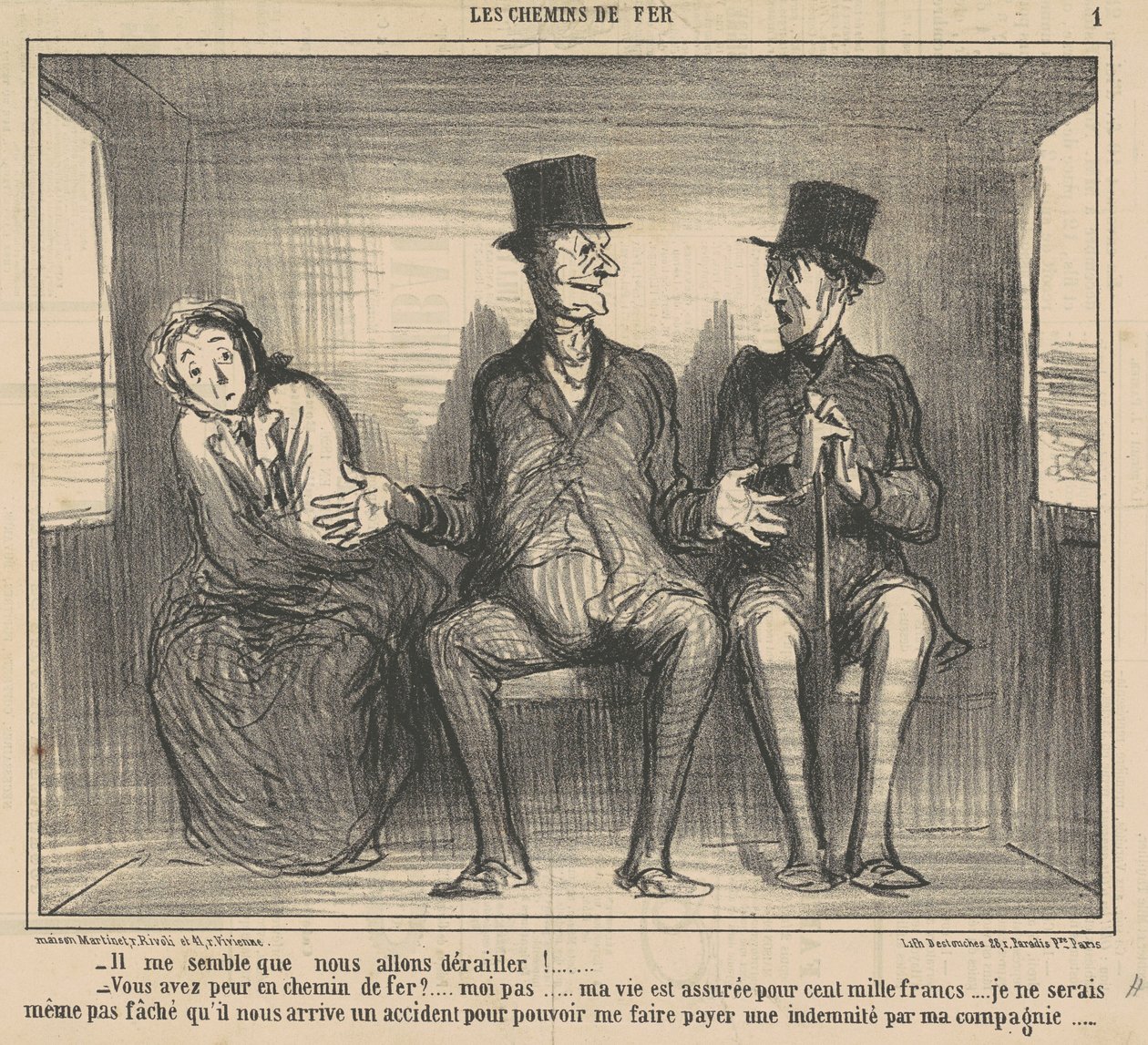 Det virker for meg som om vi kommer til å spore av... av Honoré Daumier