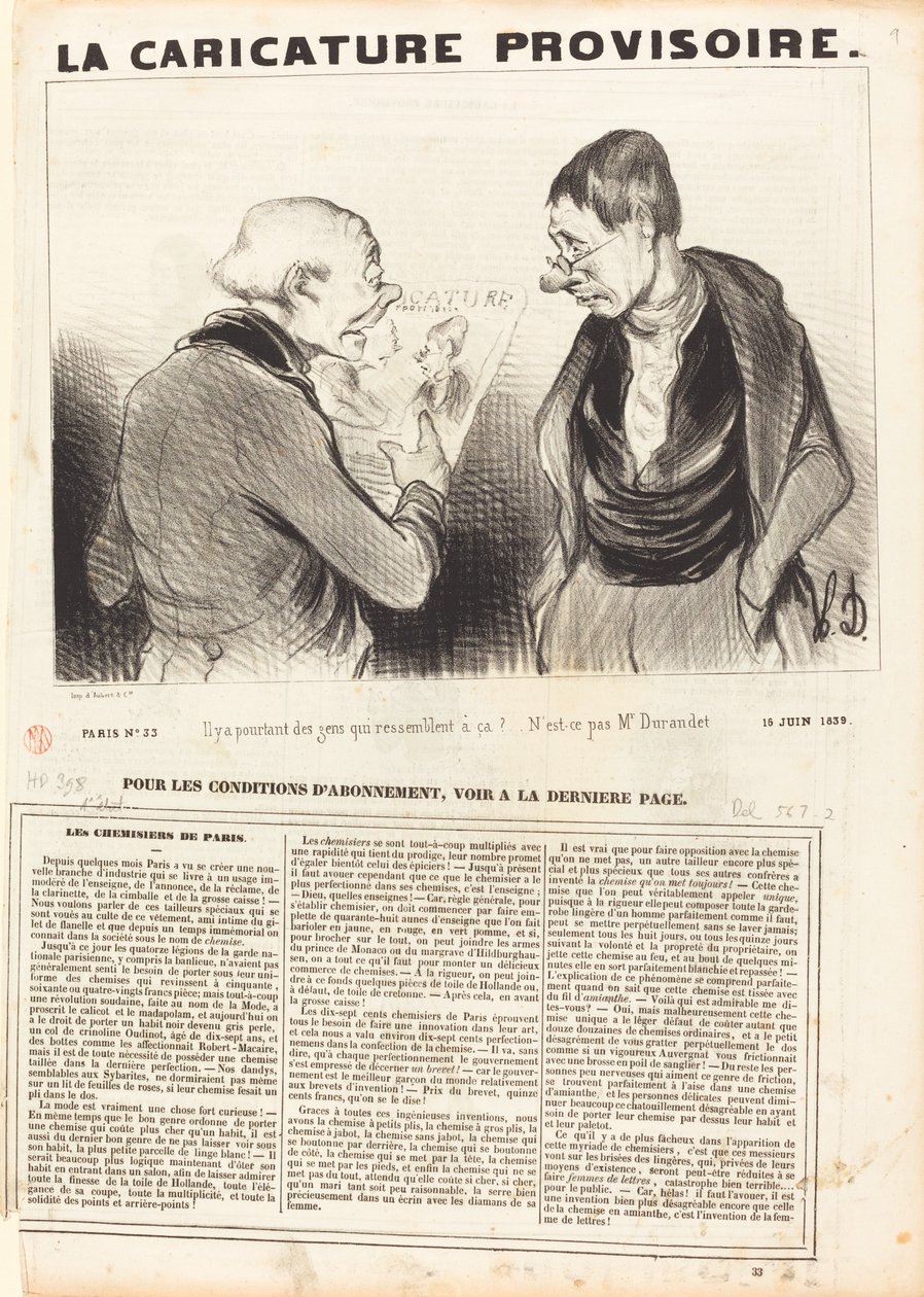 Men det er folk som ser sånn ut! av Honoré Daumier