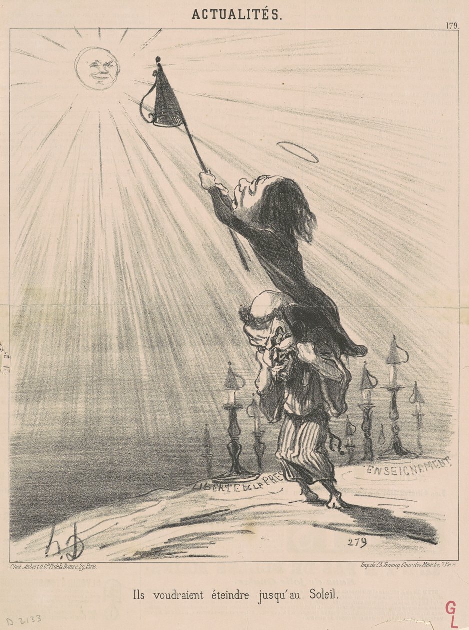 De vil gjerne slukke til solen av Honoré Daumier