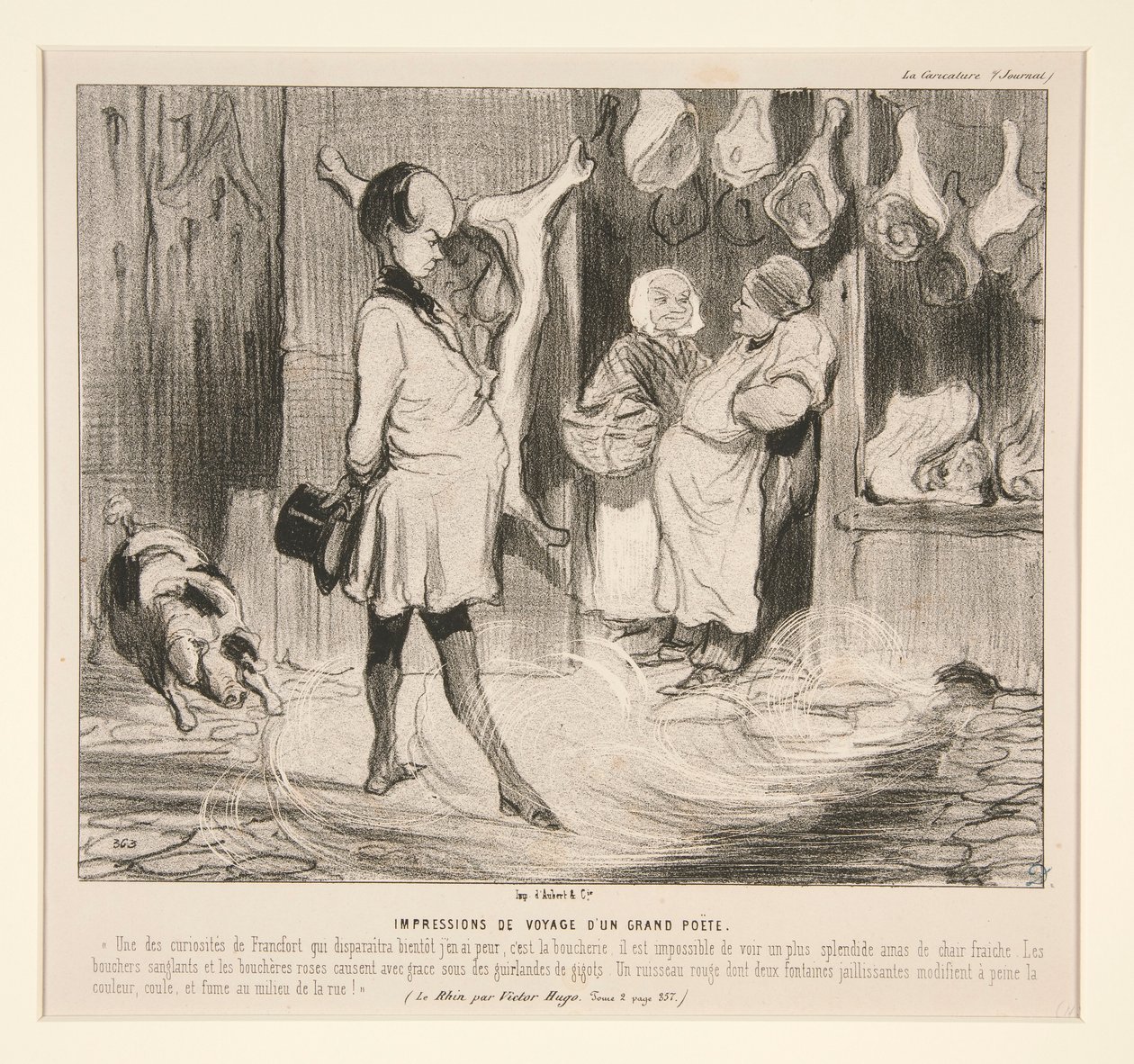 Reiseinntrykk av av Honoré Daumier
