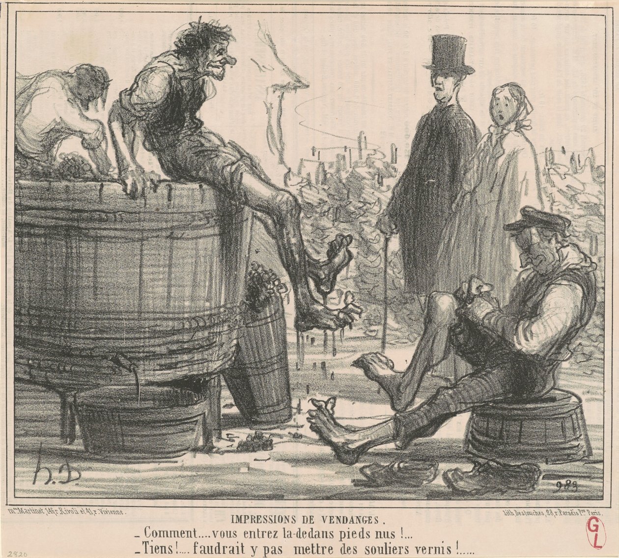 Høst inntrykk av Honoré Daumier