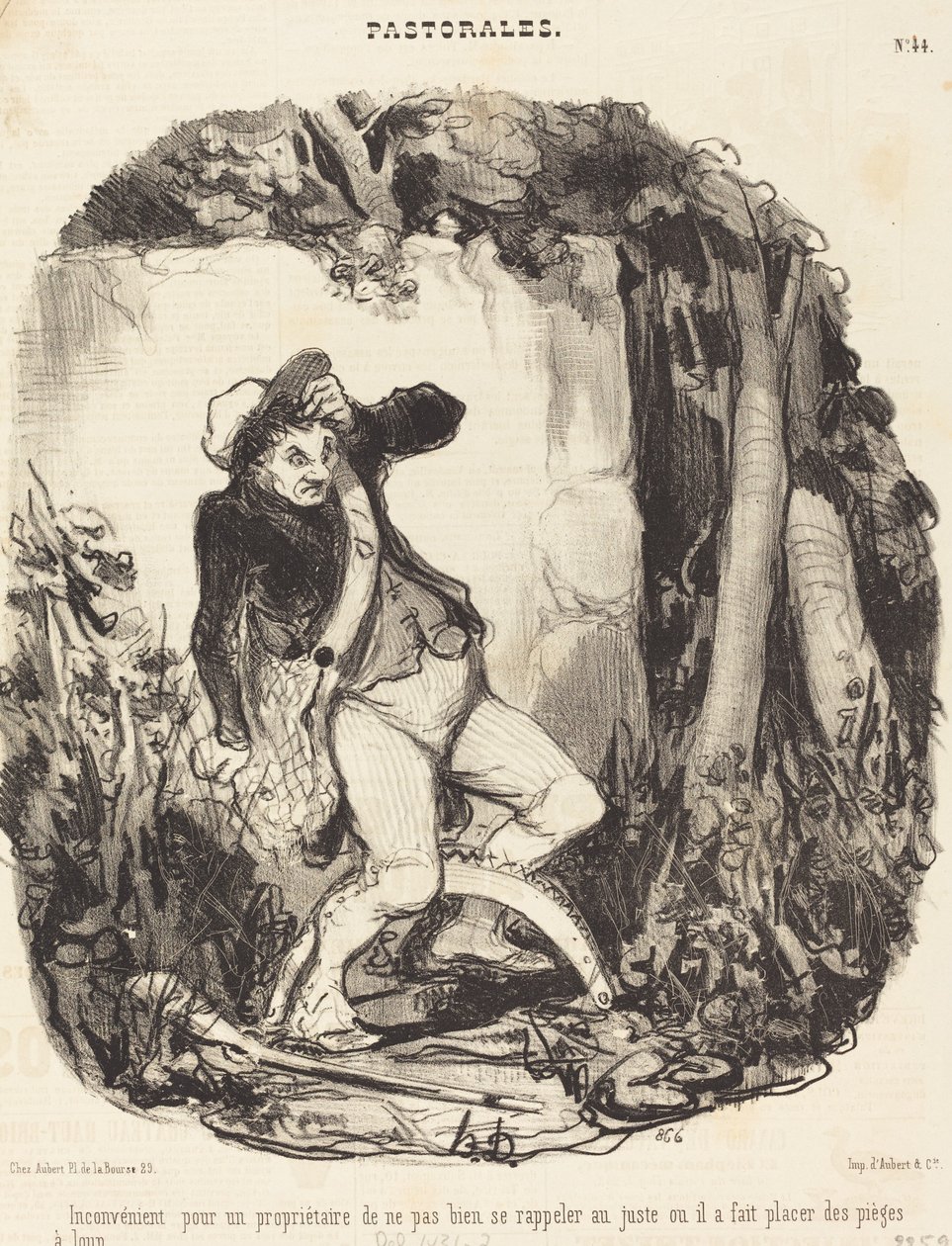 Ulempe for en eier å ikke... av Honoré Daumier