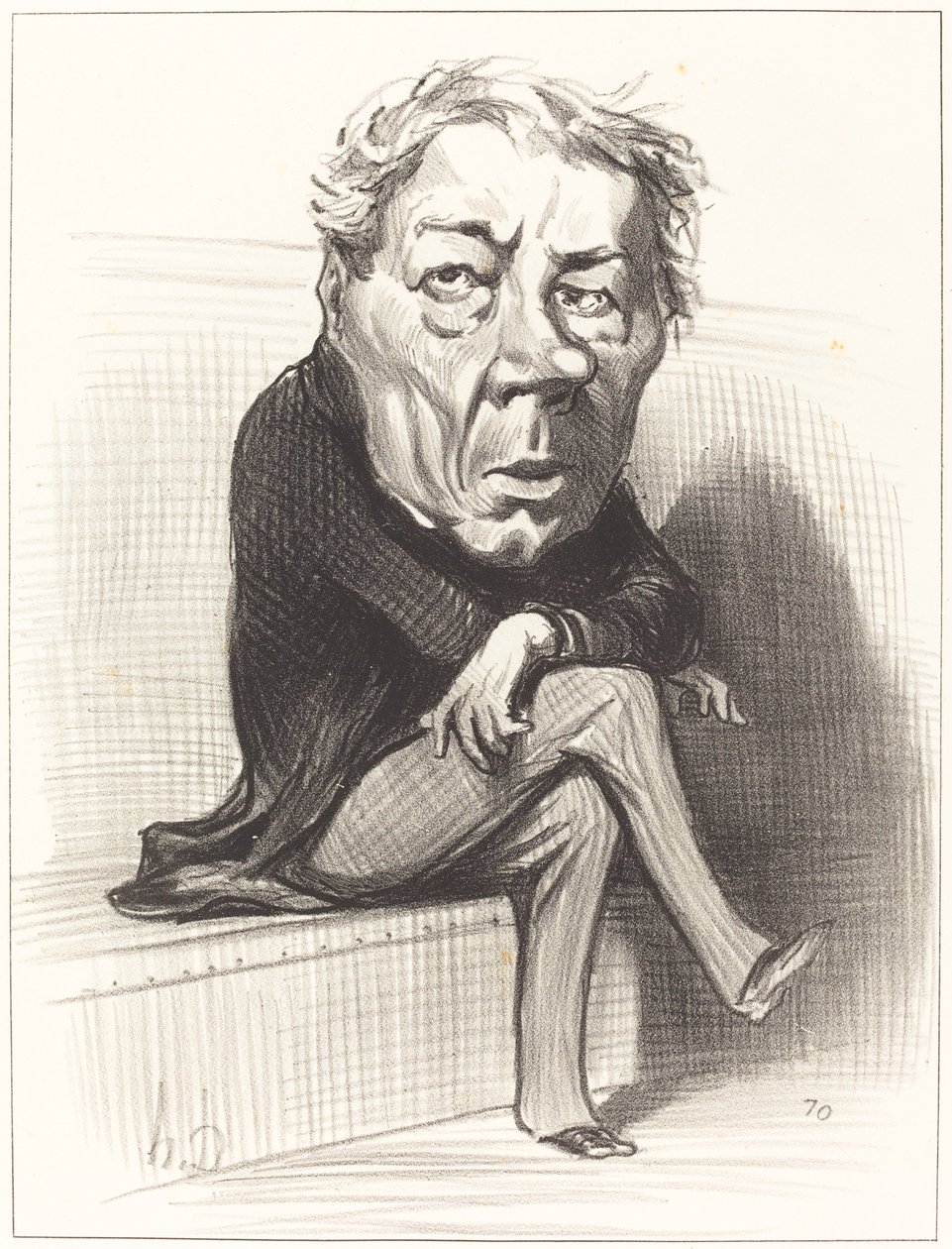 J. Marie Joseph Deville av Honoré Daumier
