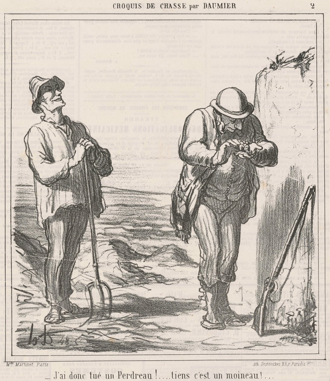 Så jeg drepte en rapphøne! av Honoré Daumier