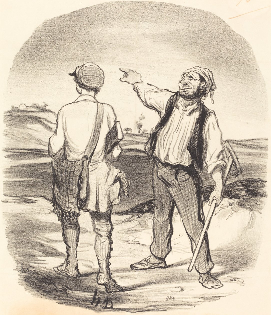 Jeg så en hare... for åtte dager siden! av Honoré Daumier