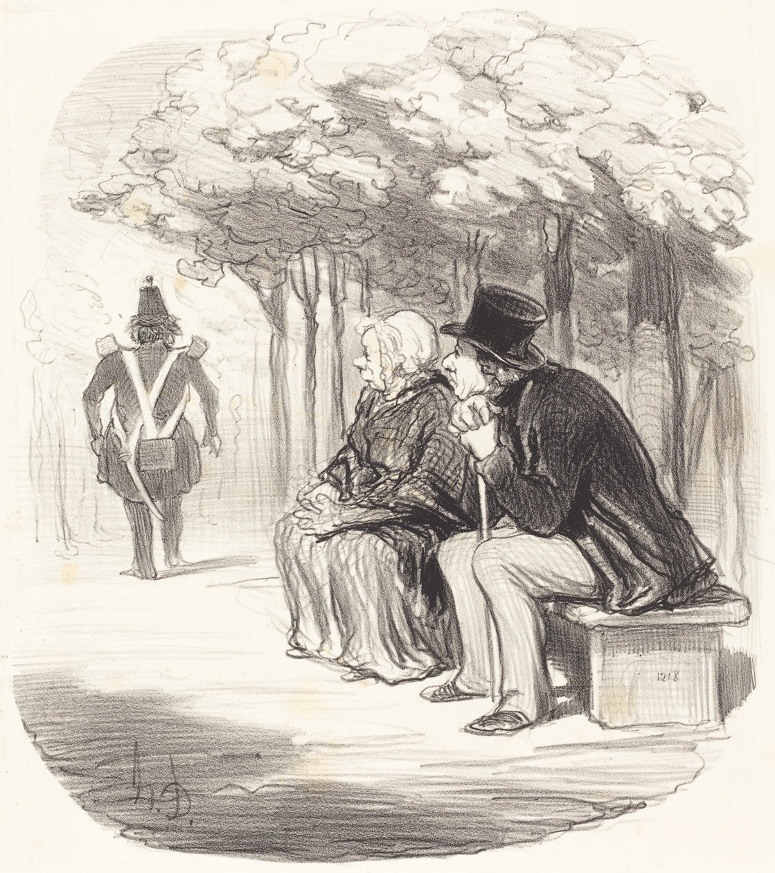 Jeg er ikke overrasket om kvinner har...smak... av Honoré Daumier