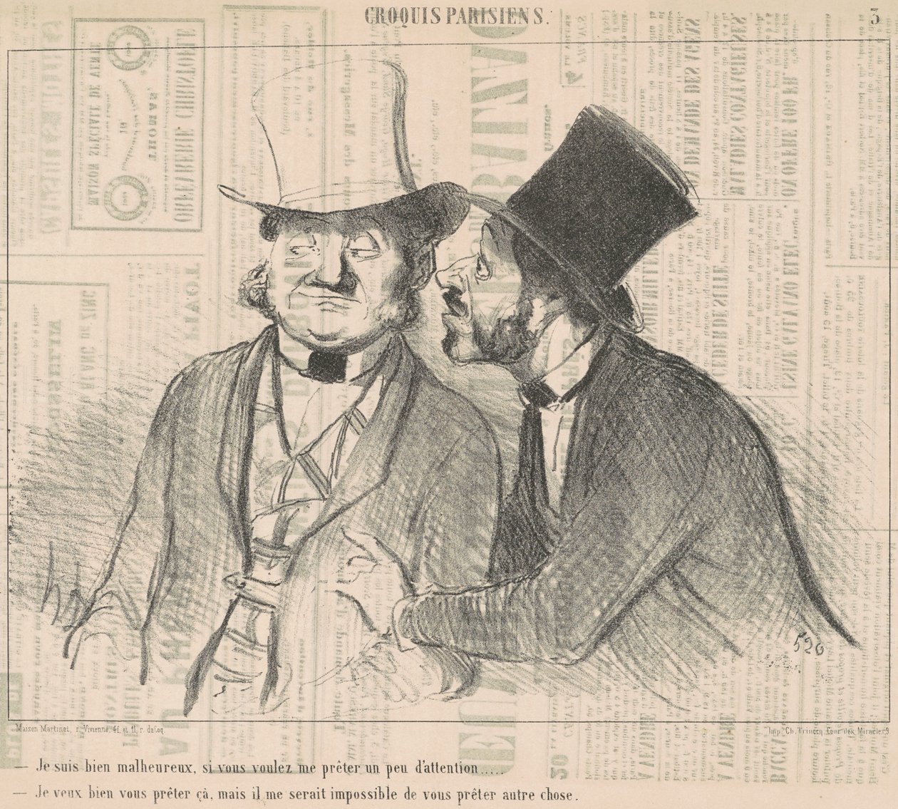 Jeg er veldig ulykkelig, hvis du vil... av Honoré Daumier