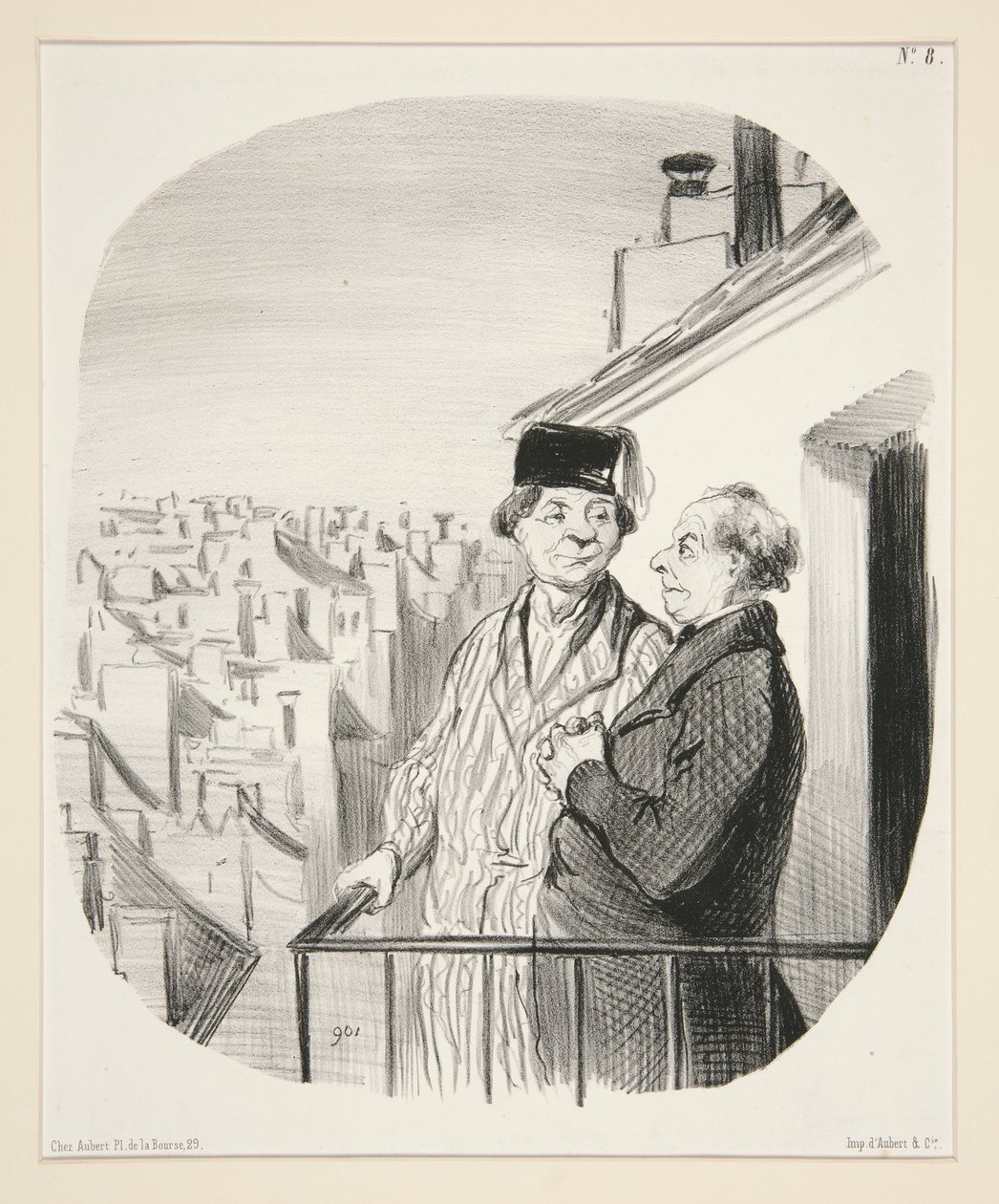 Jeg sitter litt høyt av Honoré Daumier