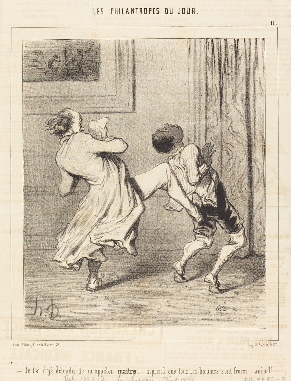 Jeg har allerede forbudt deg å kalle meg mester... av Honoré Daumier
