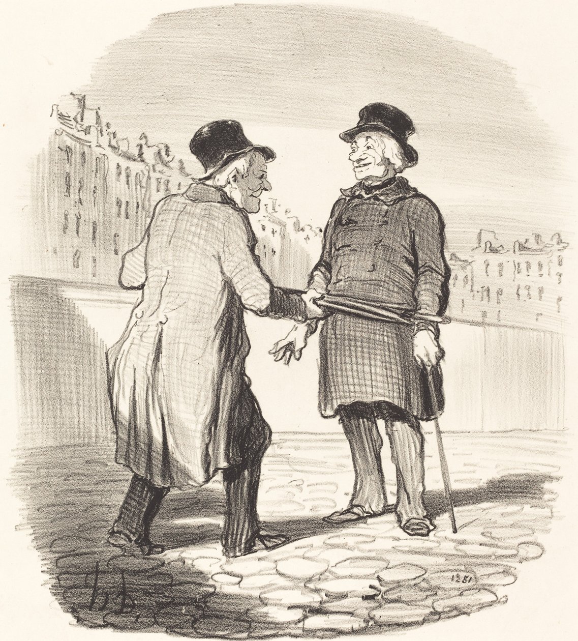 Jeg arresterer deg, dårlig emne... av Honoré Daumier