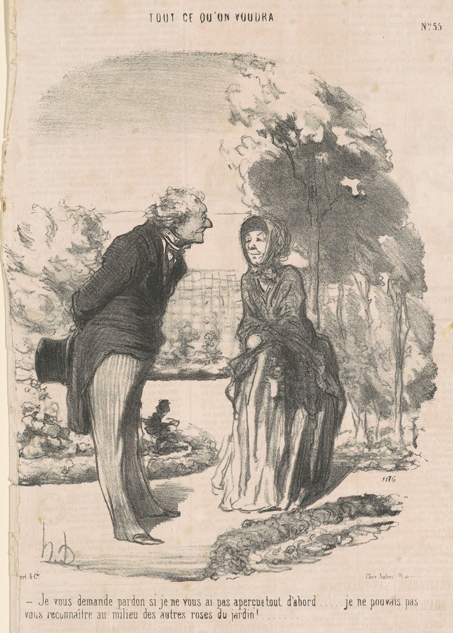 Unnskyld hvis jeg ikke så deg... av Honoré Daumier