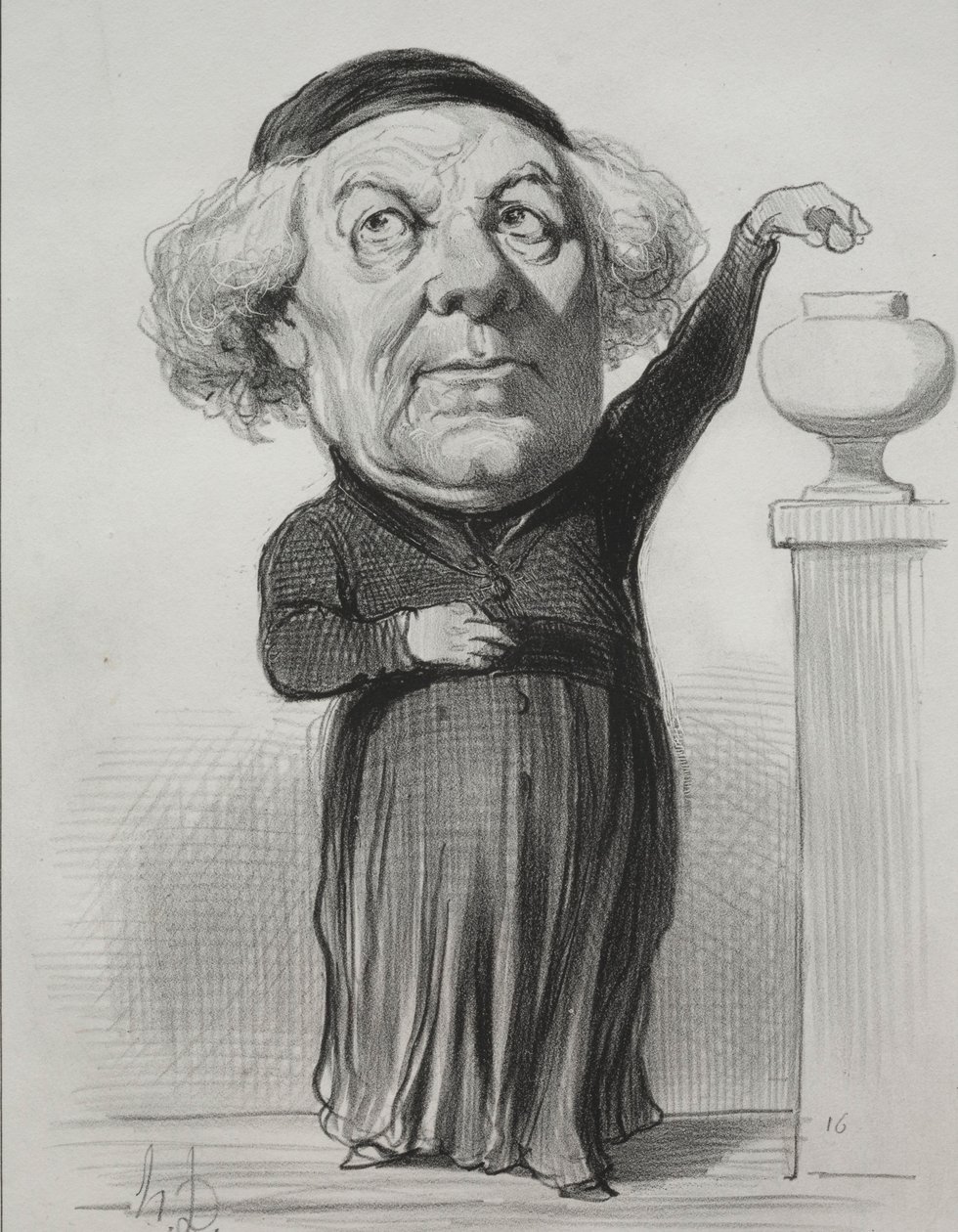 Jean Jacques Fayet, biskop av Orleans, 1849. av Honoré Daumier