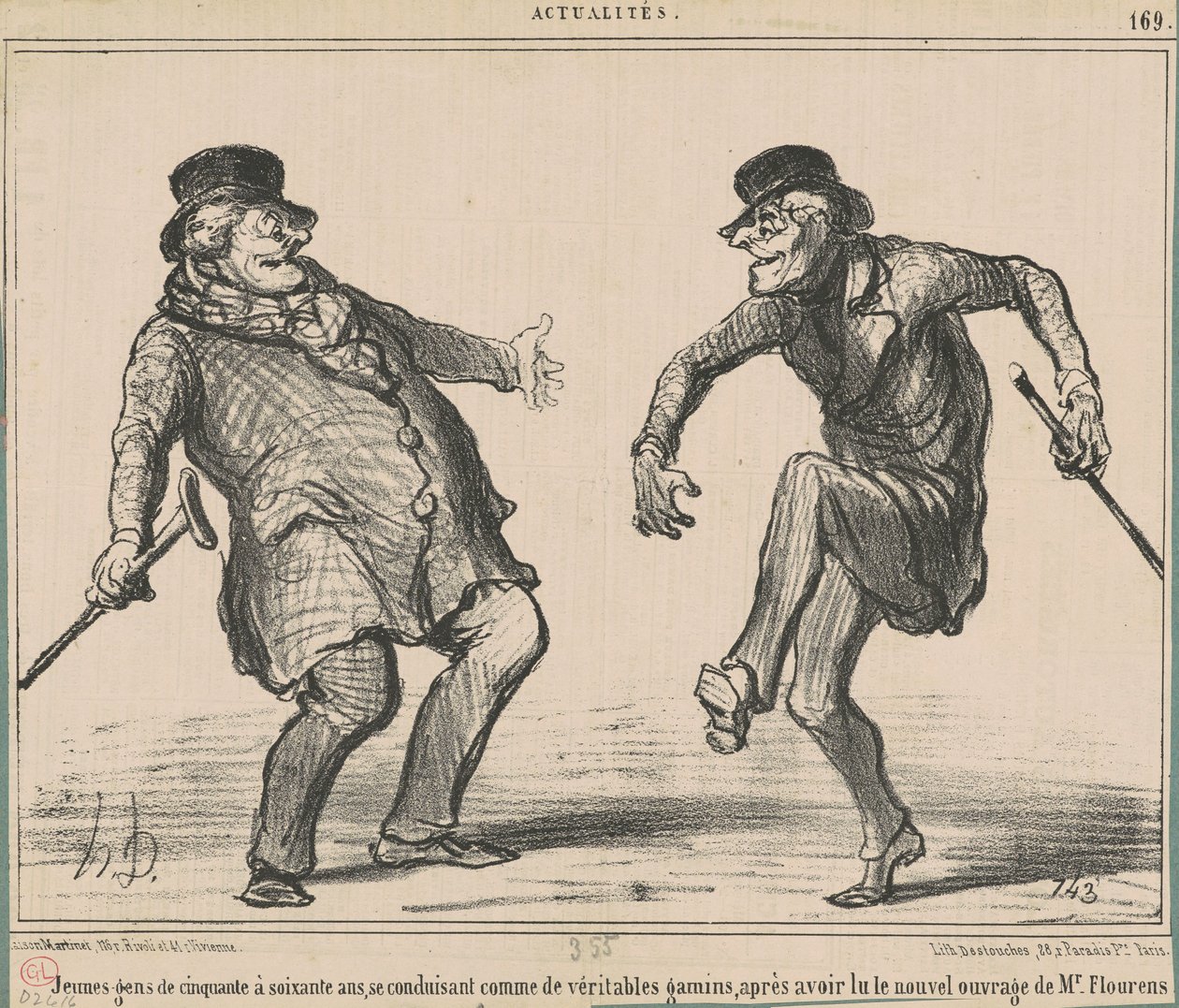Unge mennesker fra femti til seksti år... av Honoré Daumier